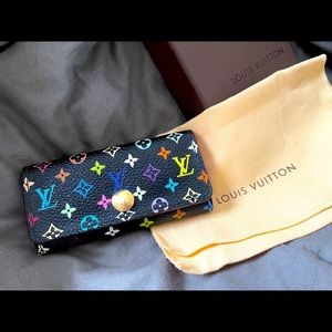Vintage Lv multicolor key holder